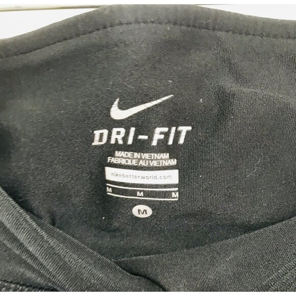 Nike Dri Fit Women's Capri Yoga Athletic Stretch Pants Size M Black - Picture 4 of 5